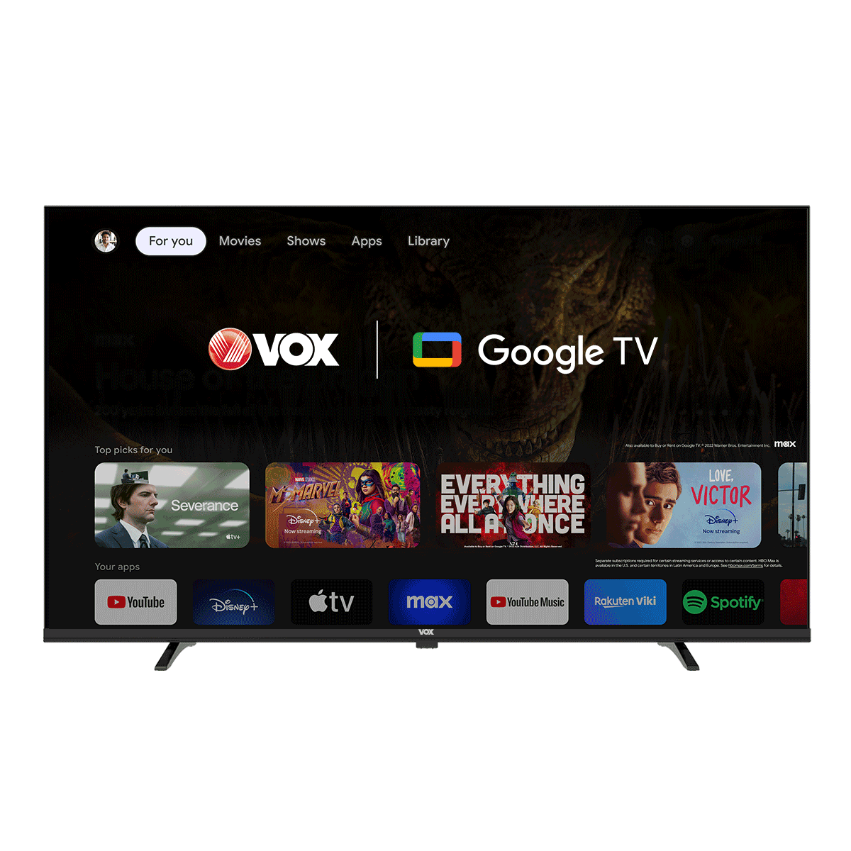 VOX TV UHD 43GJU085B