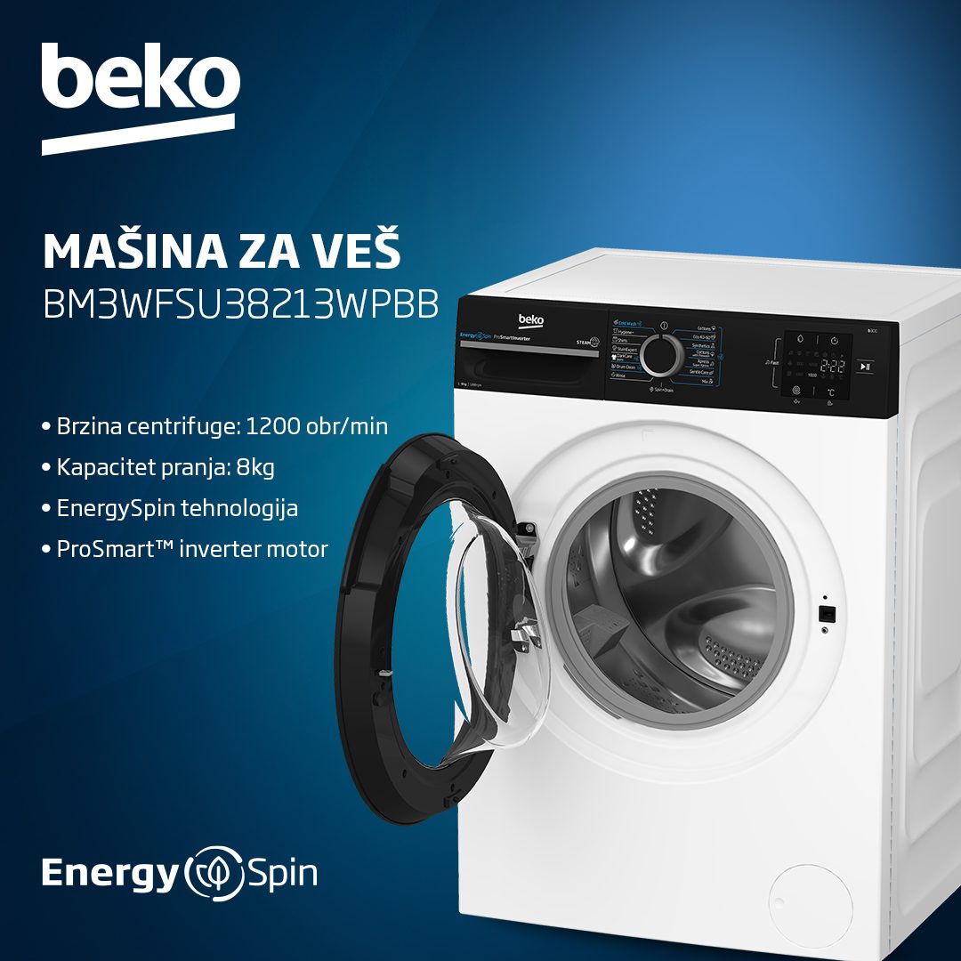 Beko Mašina za veš BM3WFSU38213WPBB